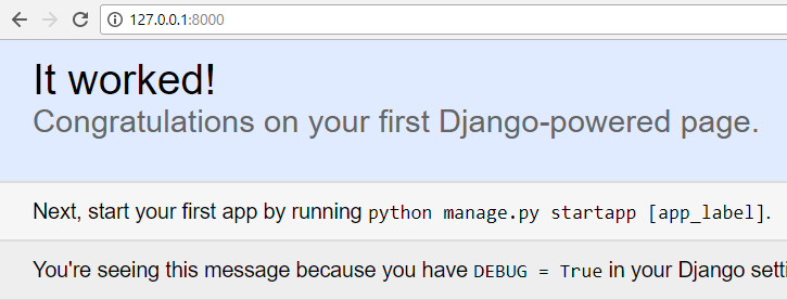 django server