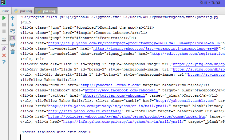 Parsing HTML in Python- using BeautifulSoup4