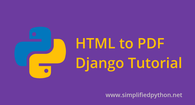 html to pdf django