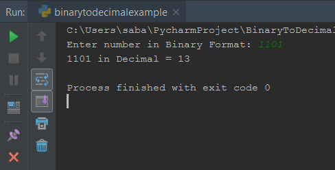 Python Binary To Decimal