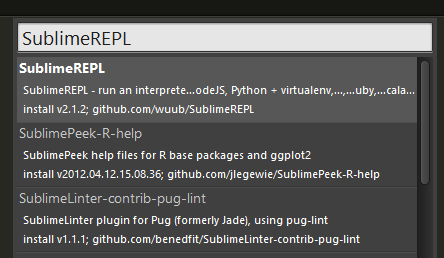 Sublime Run Python