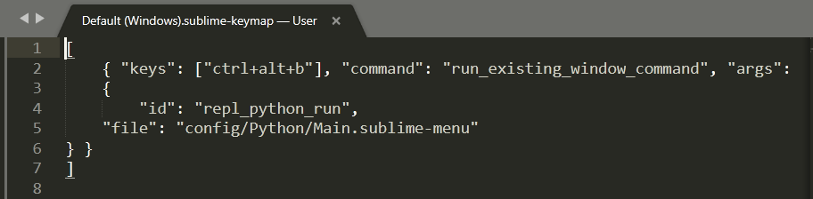 Sublime Run Python