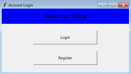 Python GUI Login