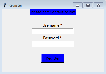 Python GUI Login