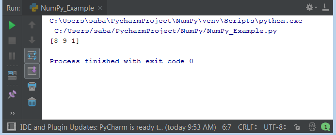 Python NumPy Operations