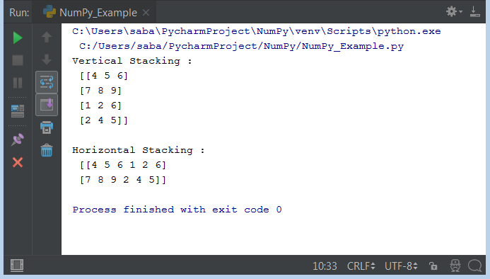 Python NumPy Operations