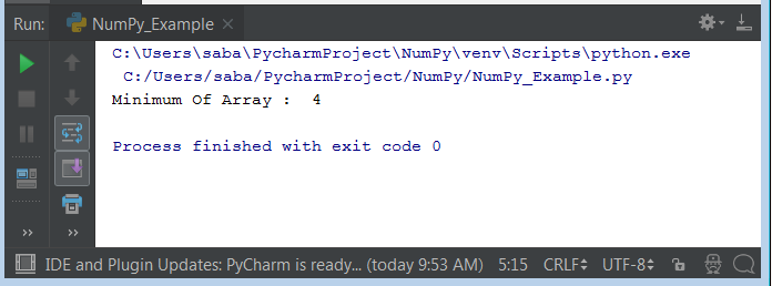 Python NumPy Operations