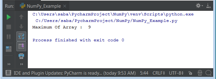 Python NumPy Operations