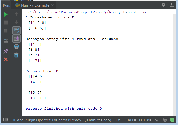 Python NumPy Operations