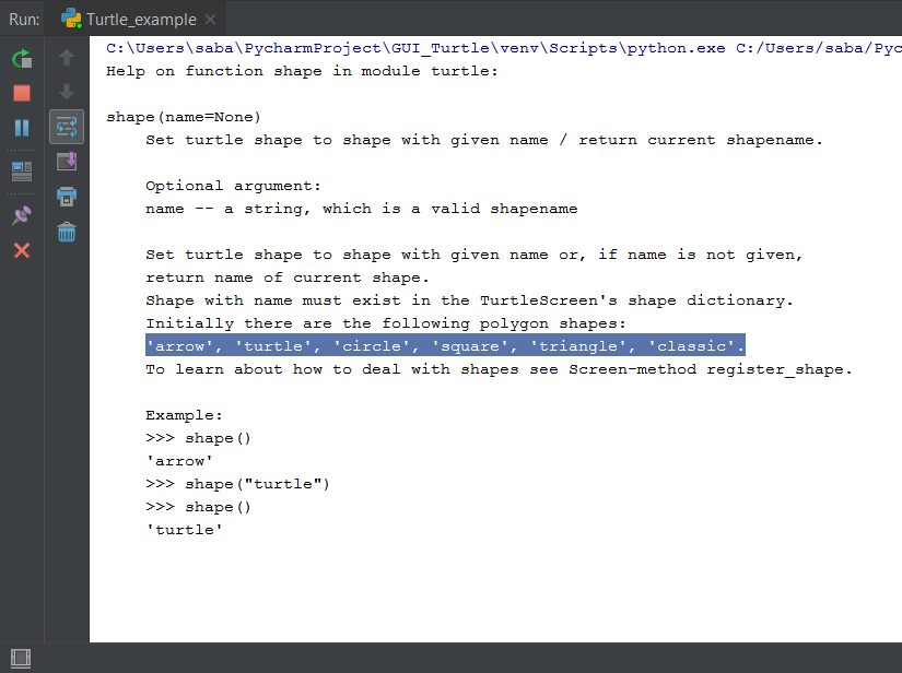 Python Turtle Module