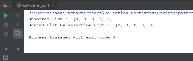 Selection Sort Python