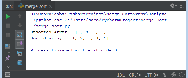 Merge Sort Python