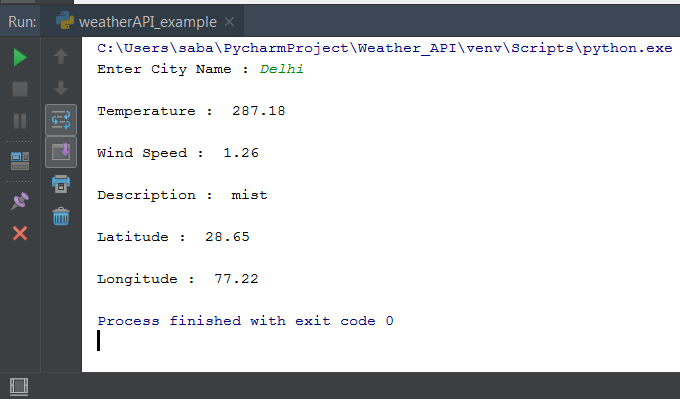 OpenWeatherMap API Python