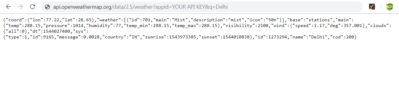 OpenWeatherMap API Python