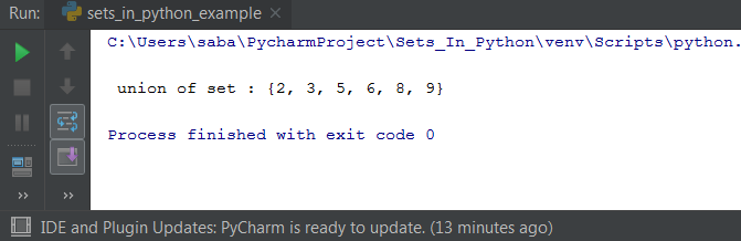 Sets In Python