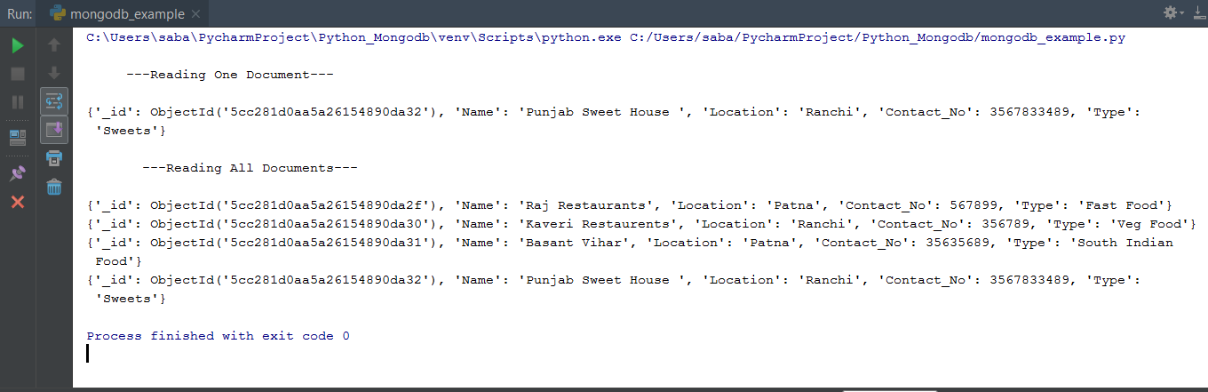 Python MongoDB Connection