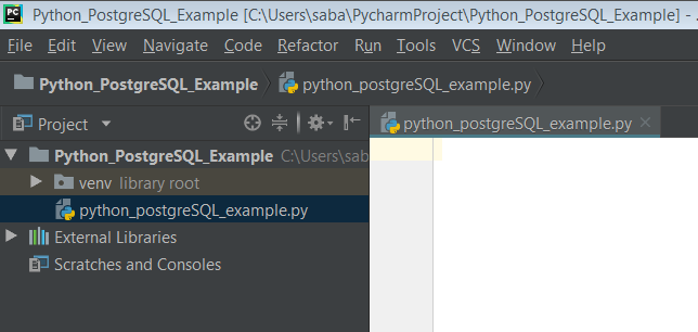 Python PostgreSQL