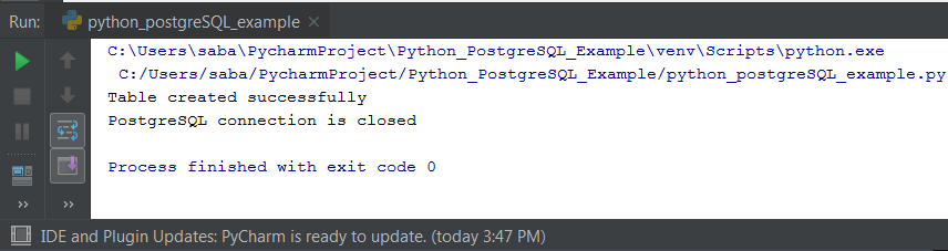 Python PostgreSQL