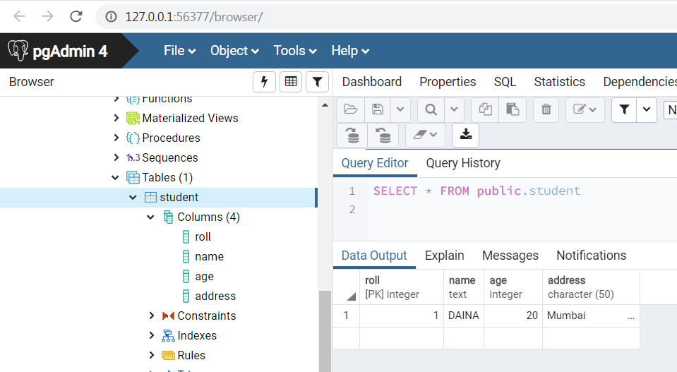 Python PostgreSQL