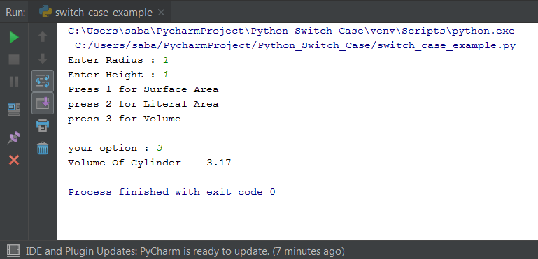 Python Switch Case Statement