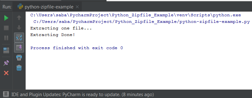 Python Zip File Example