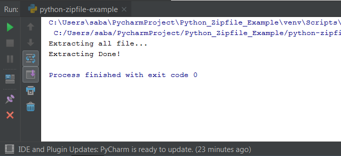 Python Zip File Example