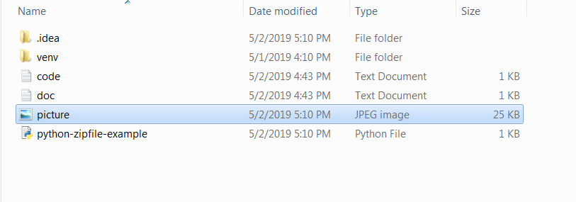 Python Zip File Example