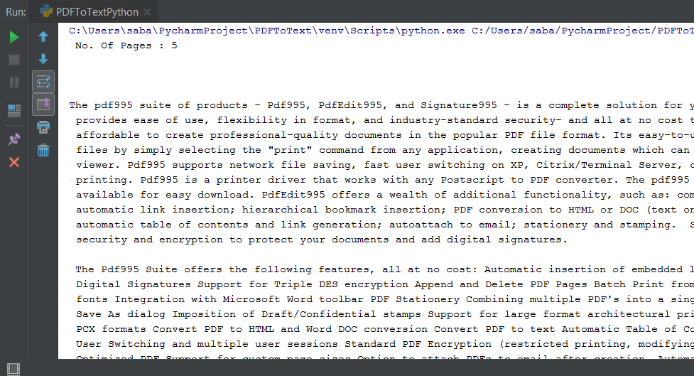 PDF To Text Python