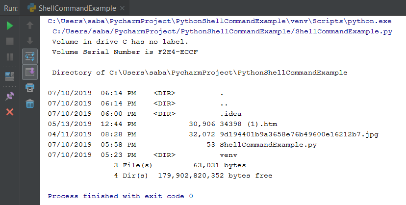 Python Run Shell Command On Windows